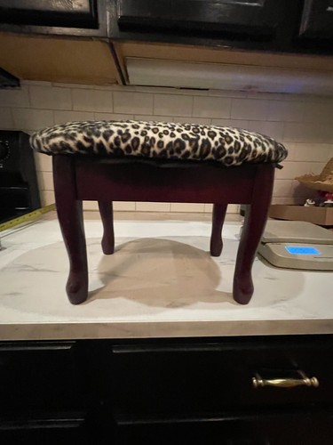Vtg leopard fabric tapestry - vtg,