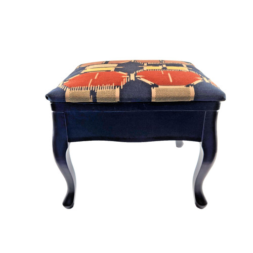 Vtg wood footstool - footstool, hinged